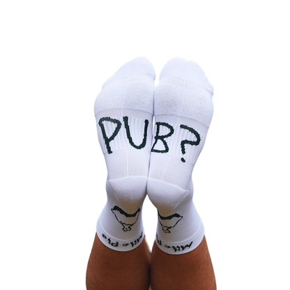 Pub? Run Socks 2.0 - White