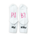PUB? Run Socks - White