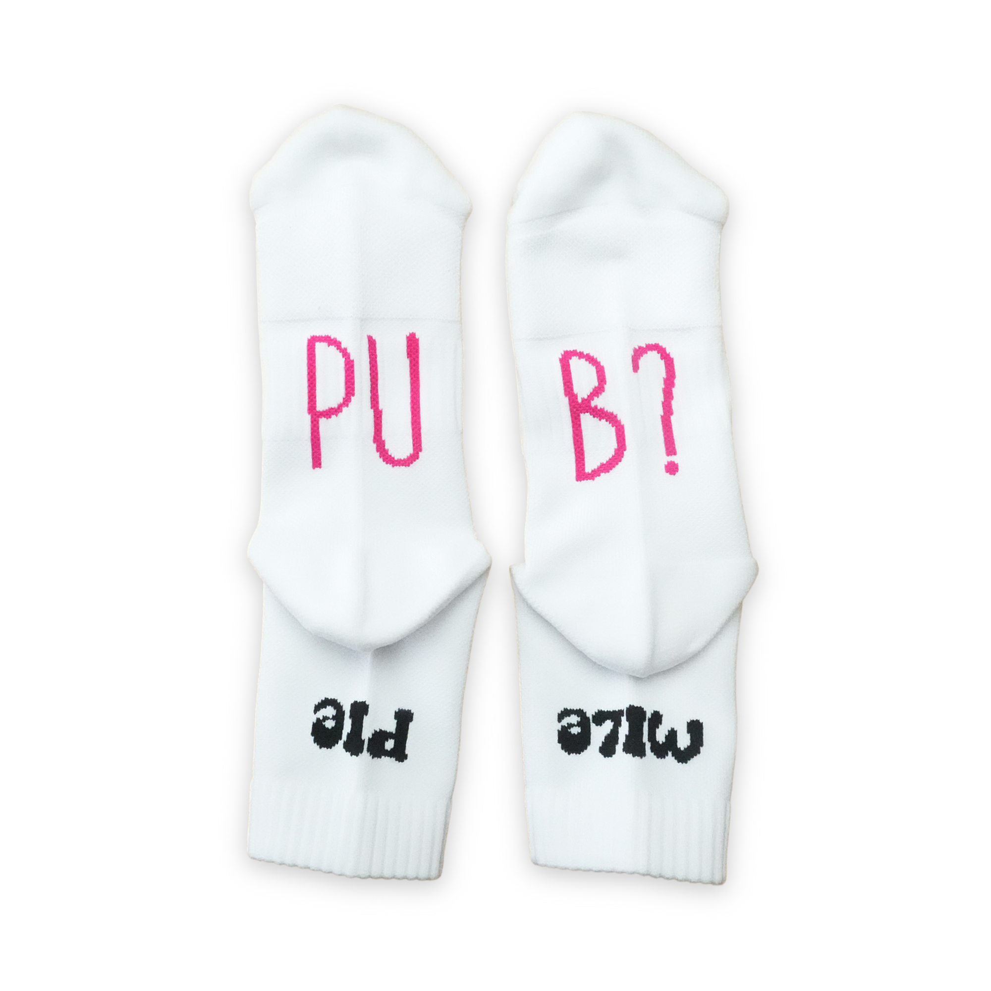 PUB? Run Socks - White