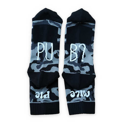 PUB? Run Socks - Black Camo
