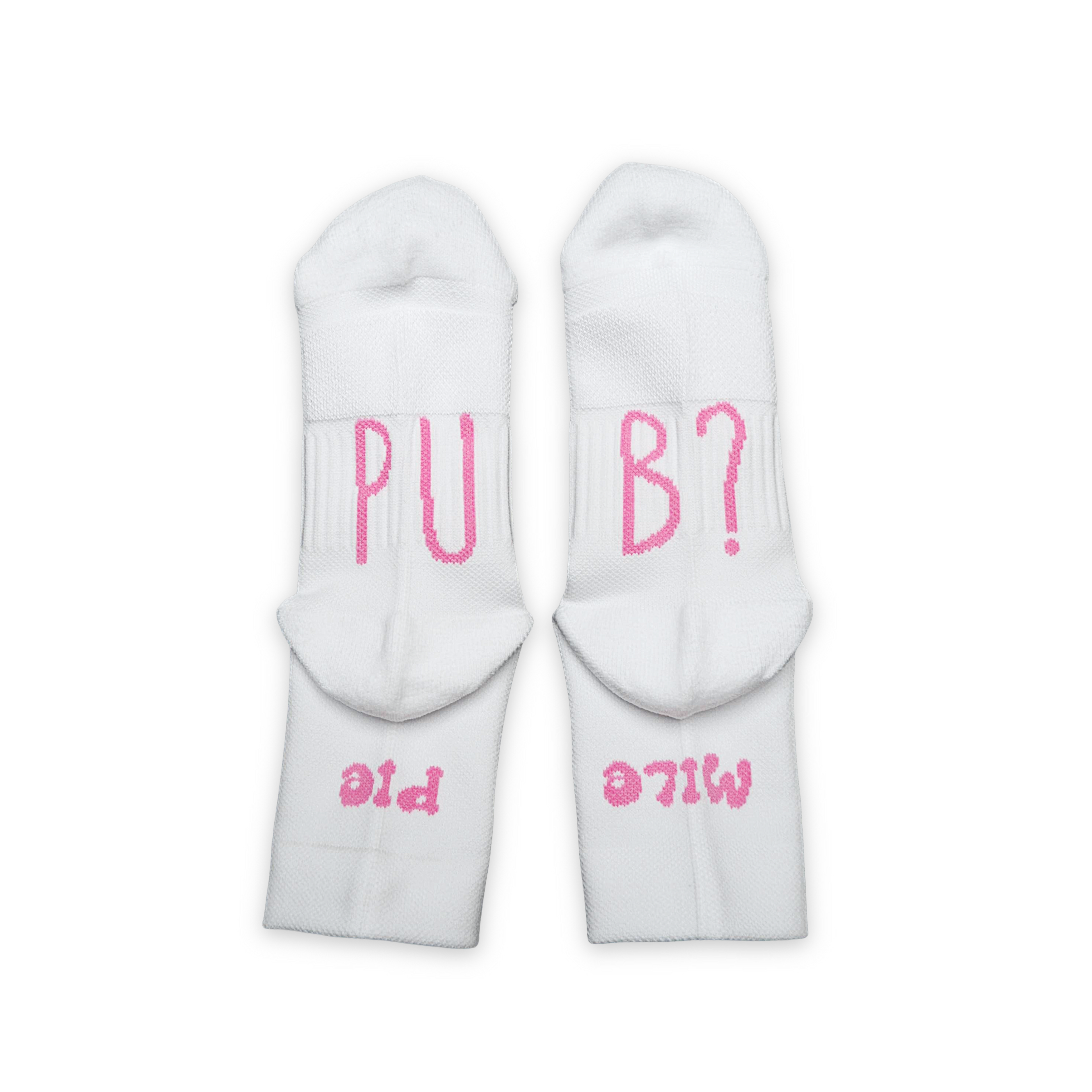PUB? Run Socks - White